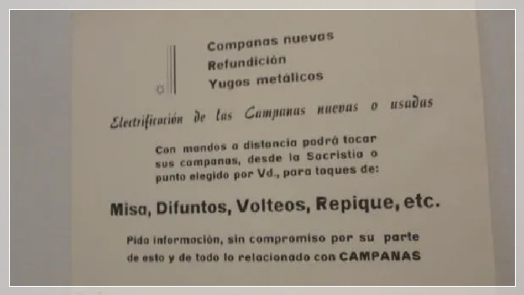 Antigua publicidad de nuestra casa